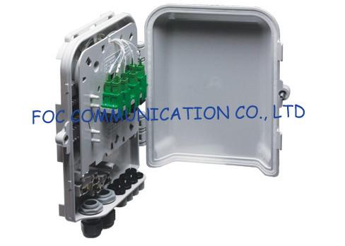 Fiber Optic Distribution Box 8 Ports Splitters and Adapter Loaded For FTTH
