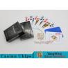 China 143g Casino Playing Cards / Waterproof Playing Cards With Black Core Paper wholesale