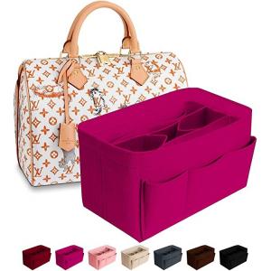 Light Pink LV Speedy Neverfull Genuine Leather LV Handbags 22*12*14cm