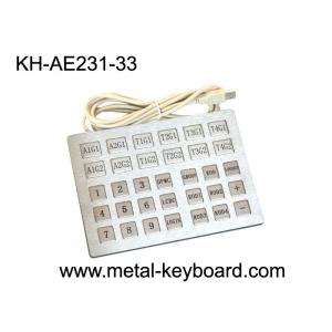 China Custom Industrial Kiosk Stainless Steel Keyboard with 33 Keys supplier