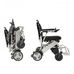 6km/H Portable Foldable Electric Wheelchair Lightweight Motorized Folding Wheelchair With Patented Design
