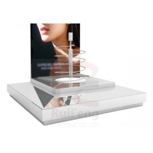 China Custom Mascara Display Stand with Crystal Mirror, Cosmetic display cabinet with mirror supplier