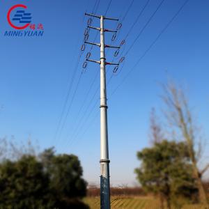 China High Voltage Electric Power Transmission Lines Q355B Galvanized Steel Lattice Pole supplier