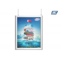 China Double - Sided Hanging Picture Frames , Clip Hanging Poster Frame 180° View Angle on sale