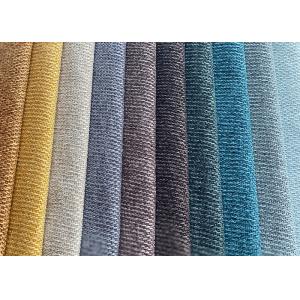 Modern style  knitted brushed upholstery linen print fabric for sofa 100% polyester