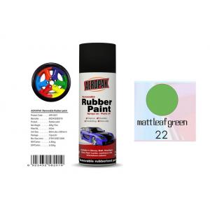 Leaf Green Color Removable Rubber Spray Paint For Plastic Against Moisture