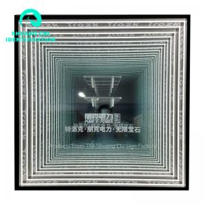 China Melaleuca Abyss Mirror Infinity Mirror Neon Art 12 Interior Decoration 2023 Hot Products supplier