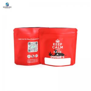 China Custom Printing Resealable Mylar Bag Smell Proof Stand Up Pouch Zipper supplier