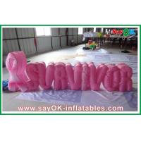 China Party Nylon Cloth Red Inflatable Decoration / Inflatable Letters on sale