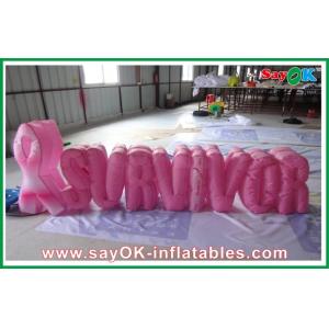 China Party Nylon Cloth Red Inflatable Decoration / Inflatable Letters supplier