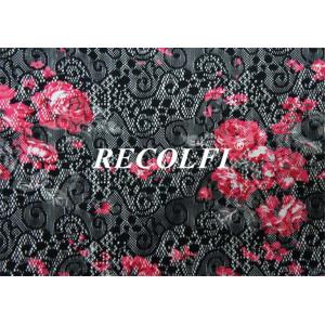Recycled Microfiber Floral Digital Printing Fabric For Sport Suit
