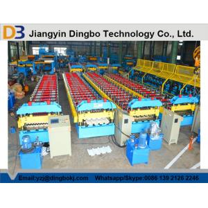 China Roof Panel Roll Forming Machine With Hydraulic Control For Automatic supplier