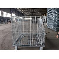 China Industrial Material Handling Wire Mesh Pallet Cage Stackable Welded Steel for sale