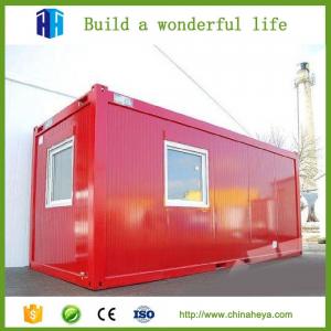 Mobile Home Cabin expandable low cost prefab container house 20ft for sale
