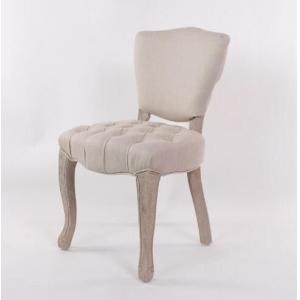 Linen Fabric Furniture Dining Room Chairs PU Finish / Restaurant Dining Chairs