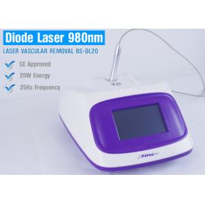 China Red Blood Vascular Removal Machine , 980nm High Power Diode Laser For Spider Vein supplier