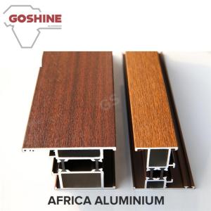 China Wood Grain / Wood Finish Aluminium Profiles Home Furniture Accessories supplier