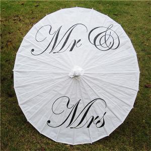 Decoration Wedding Paper Umbrella Ancient Radius 42cm Length 57cm With Letter
