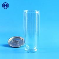 China Leakage Proof 8oz Clear Plastic Soda Can Disposable Fully Airtight on sale