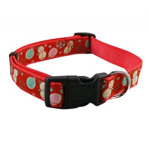 China Custom Printed Woven Personalized Pet Collars Fancy Ribbon Dog Collars supplier