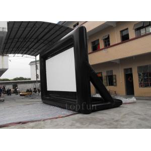 Portable Outdoor Inflatable Projection Screen 0.55 PVC Tarpaulin For Billboard Advertising