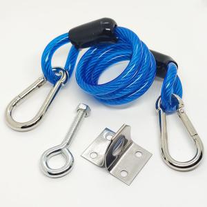 China High Tensile Vinyl Coating Galvanized Cable Spring Lanyard Sling For Automobile Door Bolt supplier