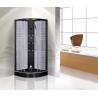 China Matt Black Convenient Quadrant Shower Cubicles For Star Rated Hotels / Apartments wholesale
