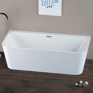 White Acrylic Free Standing Bathtubs SPA Whirlpool Air Massage