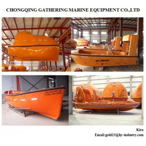 China 16 persons Marine free fall fiberglass lifeboat/Used life boat (Tanker version&cargo version) supplier