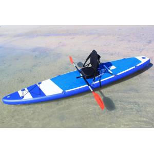 China 380cm Custom Paddle Boards SUP Sit On KAYAKA With 8 D Rings 2 Kayak Seats supplier