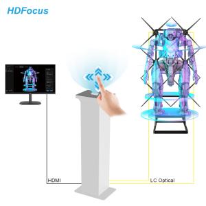 China HDFocus Brand New All-in-one Controller 3D Hologram Fan Splicing Gesture Control  Holographic Interactive Solution wholesale