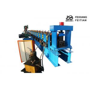 China Easy Install Storage Rack Roll Forming Machine , Cable Tray Production Line With Punch supplier