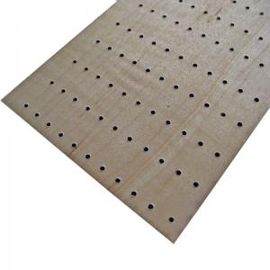 Wooden Soundproof Perforated Wood Wall Panels For Conference Room