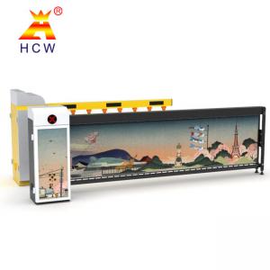 China Advertising Parking Lot Barrier Gate Automatic With License Plate Recognition supplier