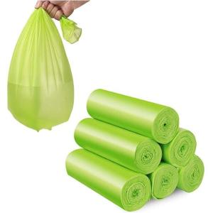 China Biodegradable & Compostable Transparent Poly Flat Bags On Roll With Paper Core For Supermarket, Food Waste Caddy Liner wholesale