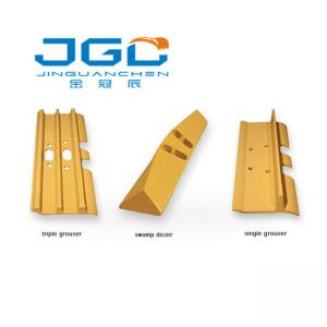 Crawler Excavator Crane Undercarriage Spare Parts Single Grouser Track Pads