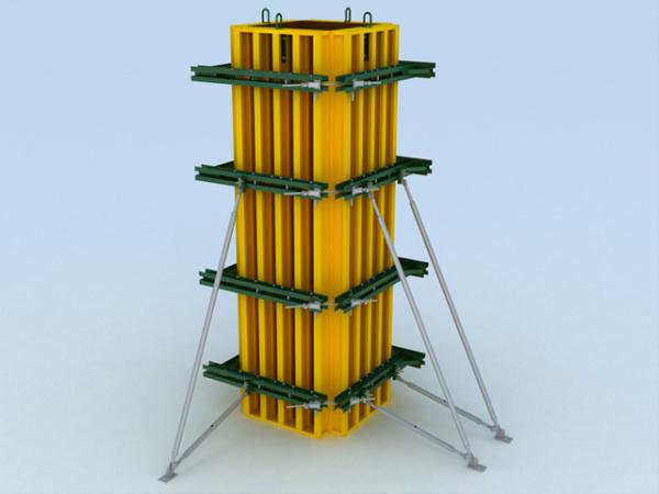 Adjustable square or rectangle Concrete Column Formwork with variational dimension