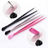 China 2 Heads Nail Care Tools Light Weight Tweezers With Silicone Pressing Head wholesale