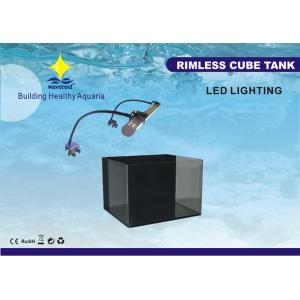 China CE Certified 6W DC 14V 36L Fish Tank Aquariums With Background Filter And LED Clamp Lamp supplier
