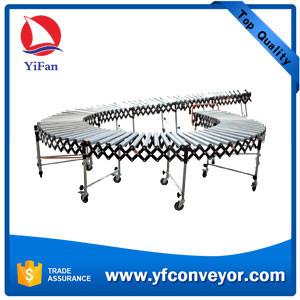 China Gravity Roller Flexible Conveyors applied in loading docks/plant floors/shipping areas supplier