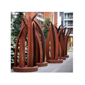 Contemporary Rusty Welding Garden Corten Steel Leaf Sculpture