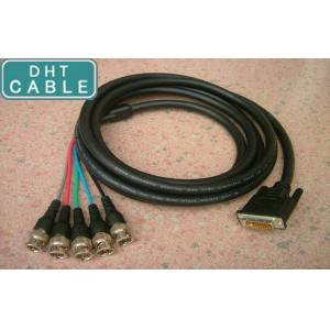 China 30 Pin Custom Data Cables Male DVI To 5x BNC HDTV Video 3300MP 5100MP Adapter supplier