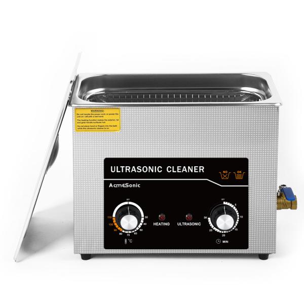 Advanced Dual Frequency Ultrasonic Cleaner with Drain Valve 180W Power 4pcs Transducers 300W Heating Power 20-80℃