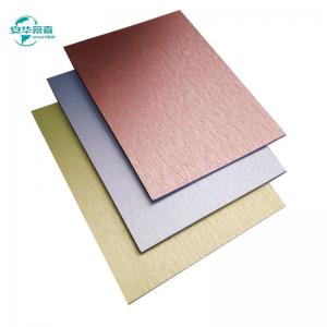China B1 Fire Rating Brushed Aluminum Composite Panel ISO14001 Fire Retardant Acp supplier