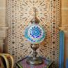 Mosaic Table Lamp Mediterranean Turkish Style Bedroom Study bulb table lamp(WH