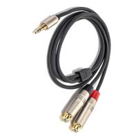 China 3.5 Mm Y Splitter Cable  To RCA Y Audio Cable 3.5mm Stereo To 2* RCA  For Speaker on sale