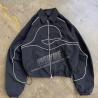 China Custom Nylon Windbreaker Jacket Track Pant Windbreaker Zip Up Jacket Sweatpants Set Jogging Suit Tracksuits Unisex wholesale