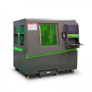 300W QCW Fiber Laser Cutting Machine / CNC Linear Motor High Precision Laser Cutter