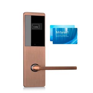 China High Security Hotel Lock Smart with Hotel Room Card and Mechanical Key supplier