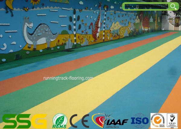 Custom Colored Acrylic Sports Flooring / High Elasticity Sport Court Flooring
